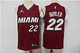 Heat 22 Jimmy Butler Red Jordan Diamond 75th Anniversary City Edition Swingman Jersey,baseball caps,new era cap wholesale,wholesale hats